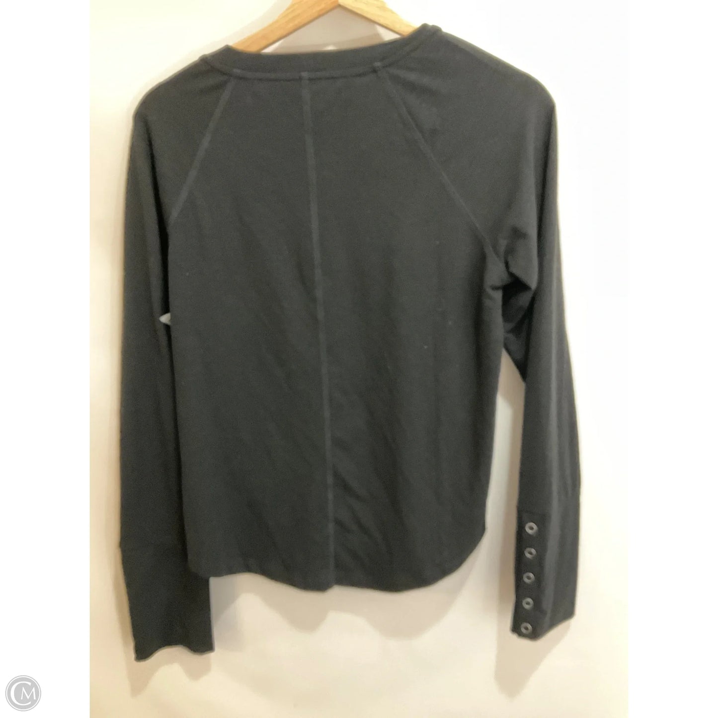 Top Long Sleeve By Evereve In Black, Size: M