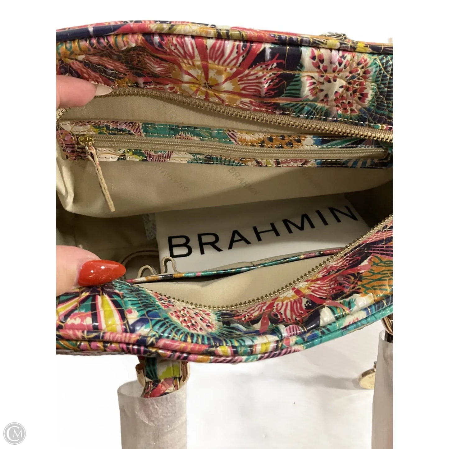 Handbag Designer By Brahmin, Size: Medium