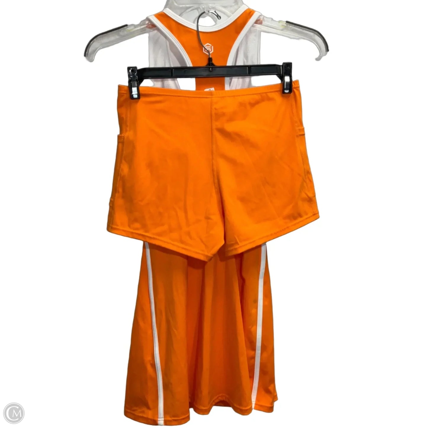 Athletic Dress By Clothes Mentor In Orange & White, Size: Xs