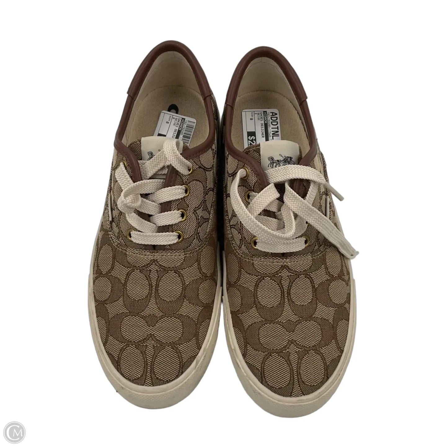 Shoes Designer By Coach In Beige, Size: 8