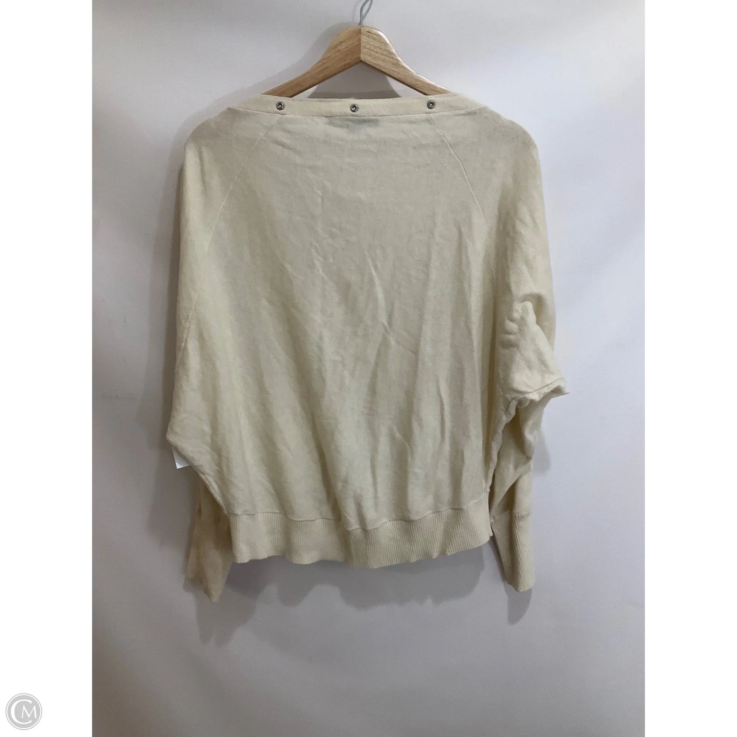 Top Long Sleeve Designer By All Saints In Cream, Size: M