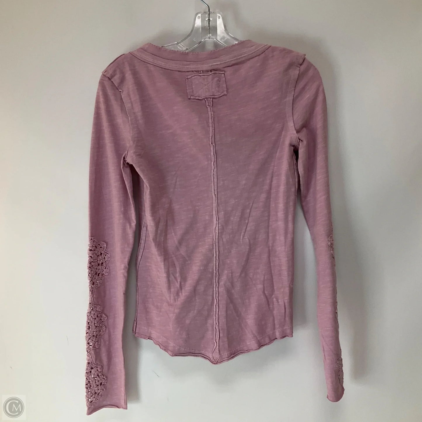 Top Long Sleeve By Free People In Pink, Size: Xs