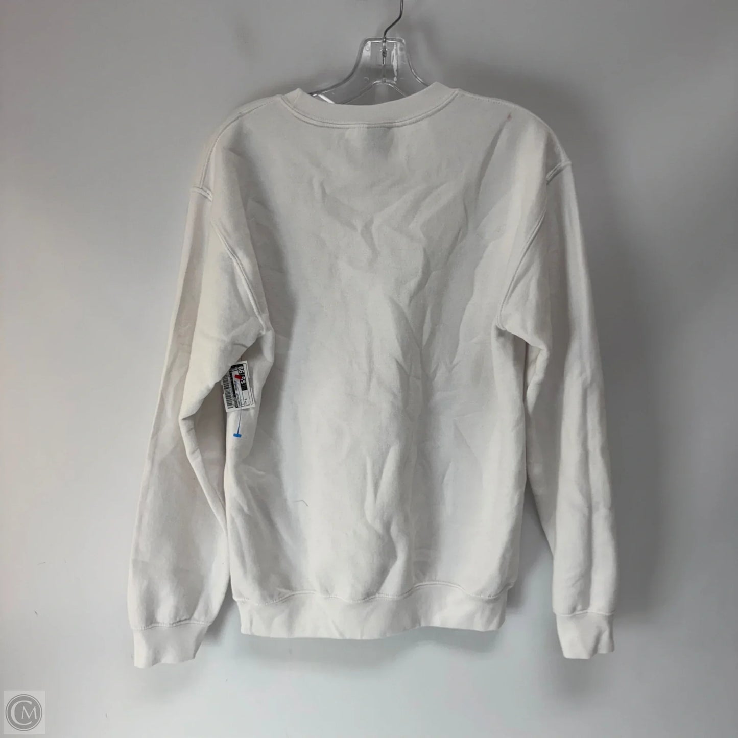 Sweatshirt Crewneck By Gildan In White, Size: S