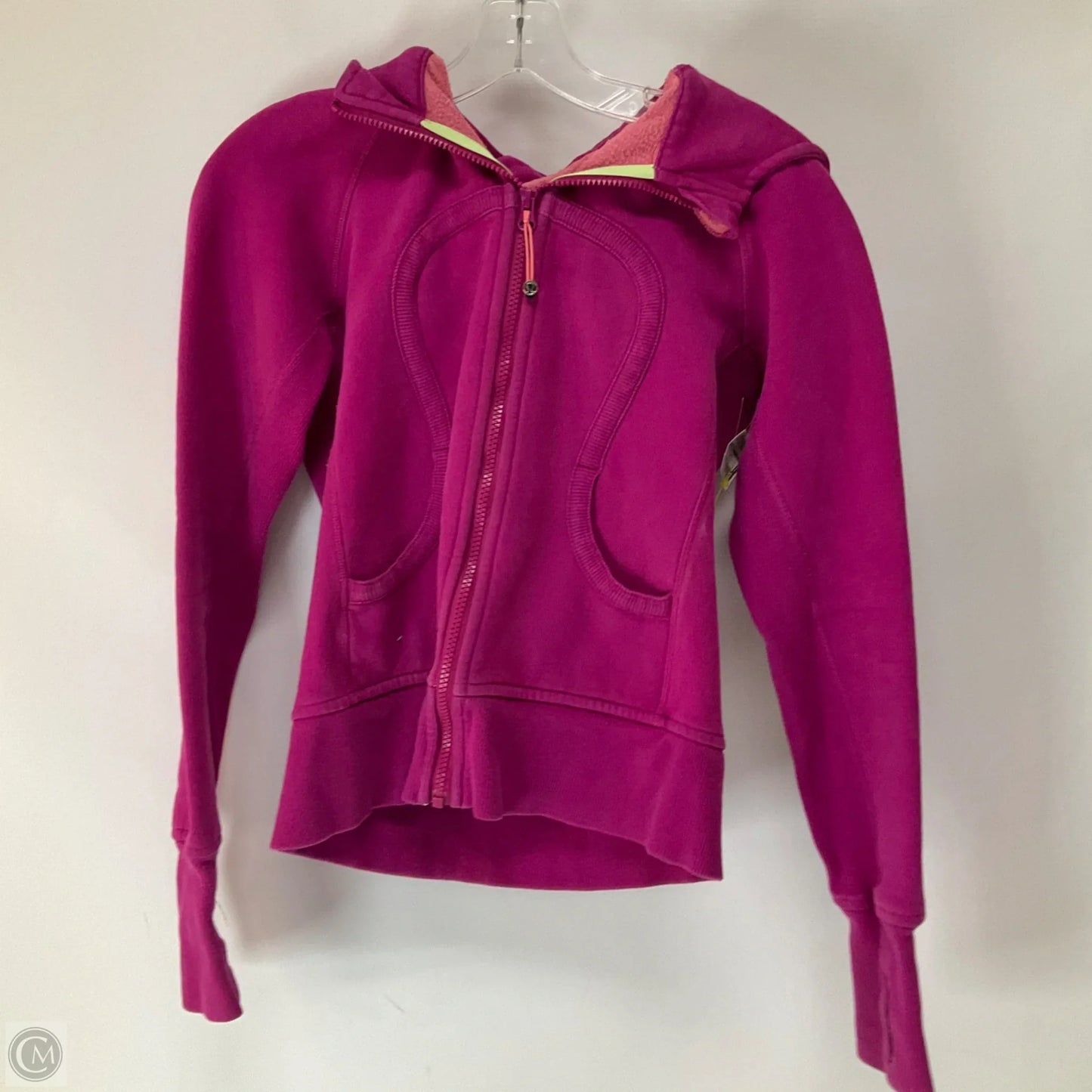 Athletic Jacket By Lululemon In Pink, Size: 4