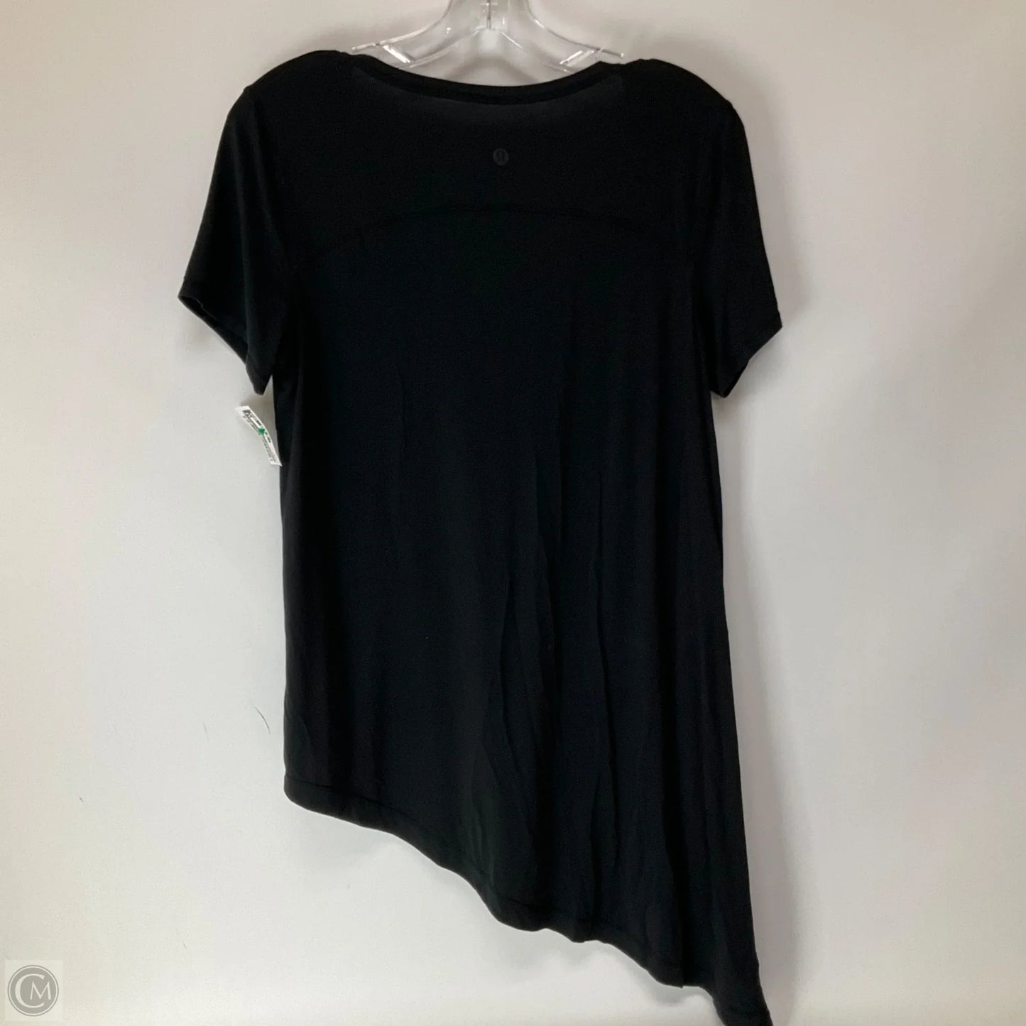Athletic Top Short Sleeve By Lululemon In Black, Size: M