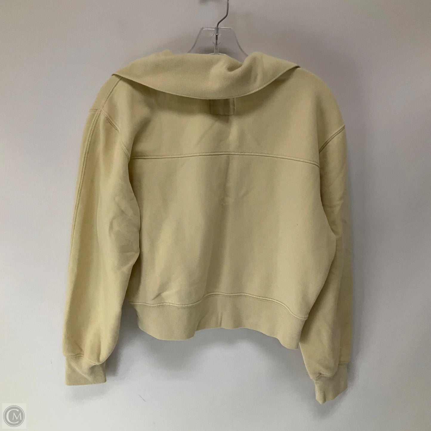 Sweatshirt Collar By Abercrombie And Fitch In Yellow, Size: S