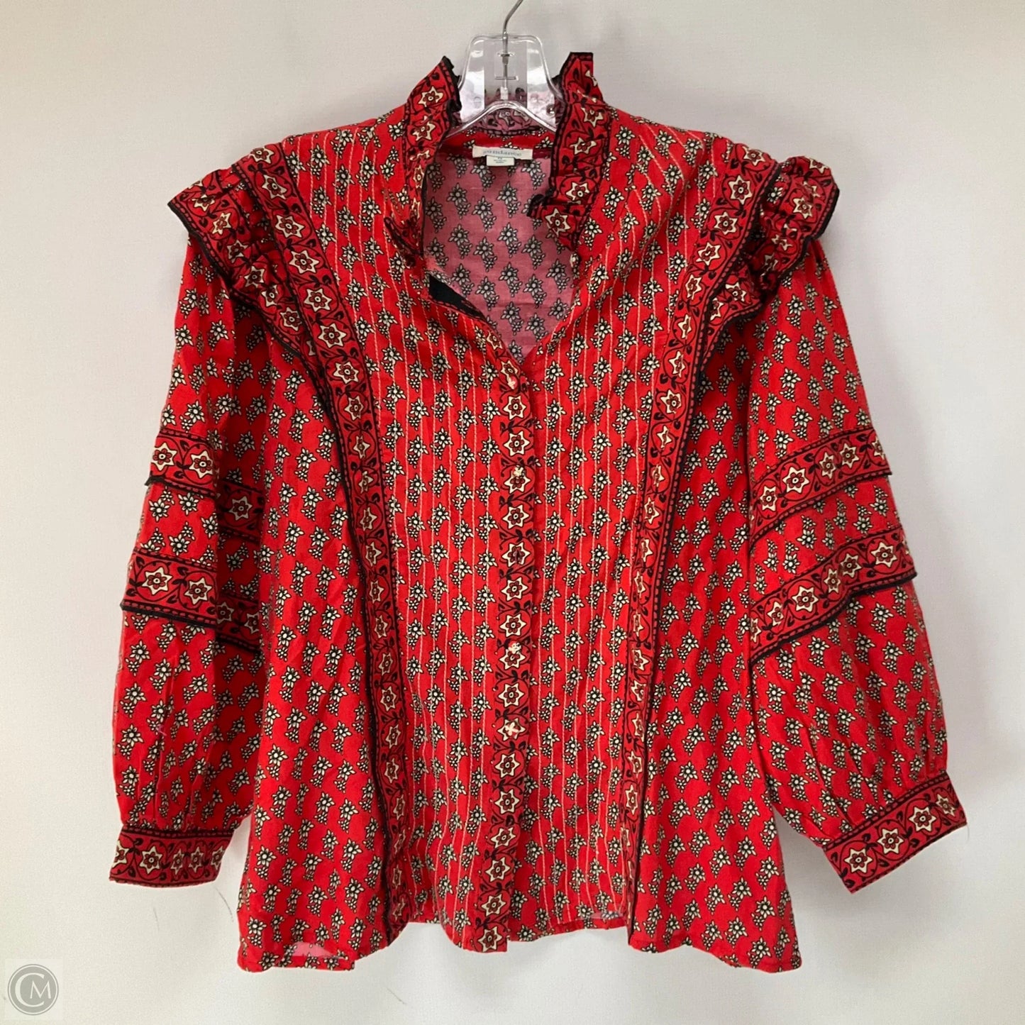 Top Long Sleeve By Sundance In Red, Size: M
