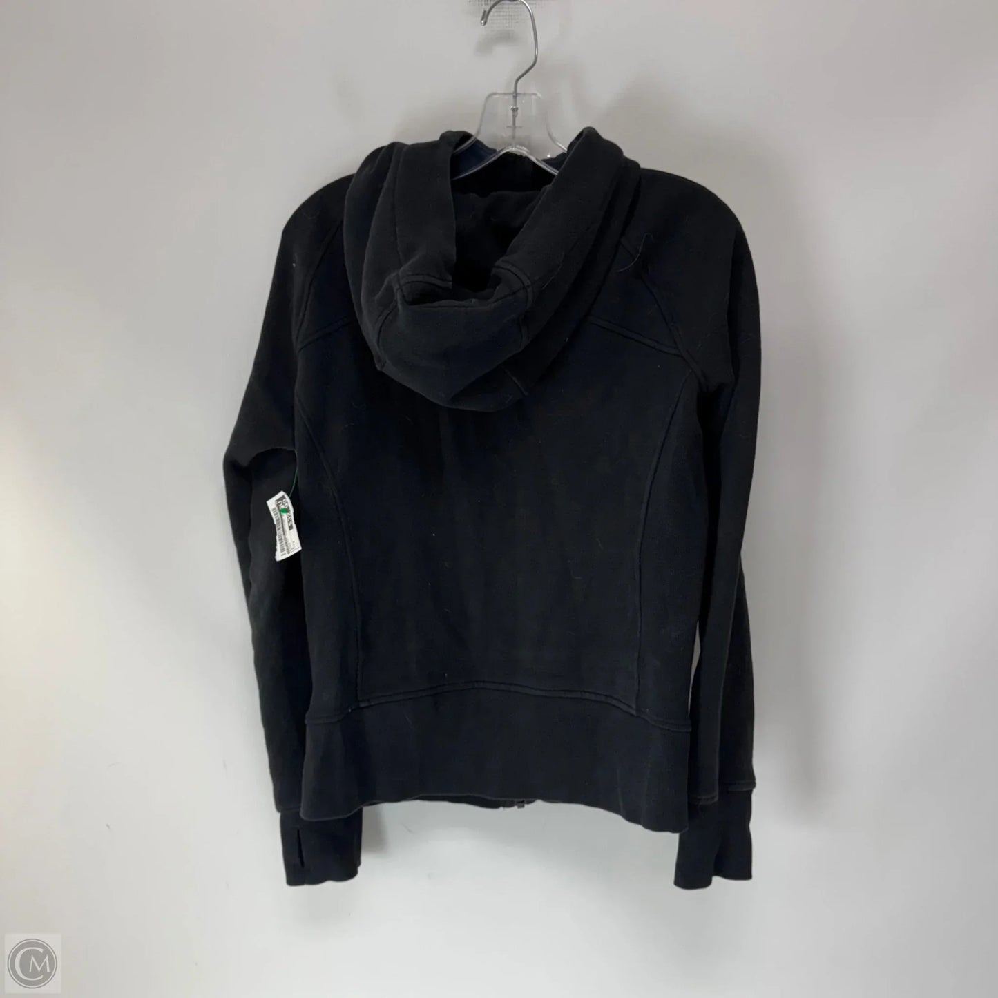 Athletic Sweatshirt Hoodie By Lululemon In Black, Size: 8