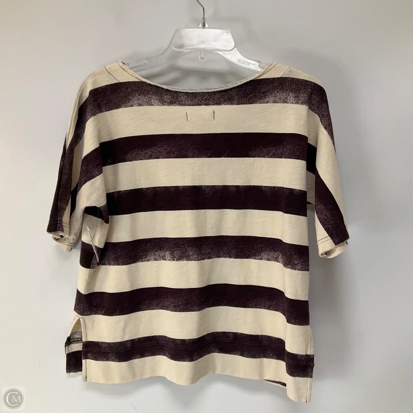 Top Short Sleeve By Madewell In Purple, Size: M