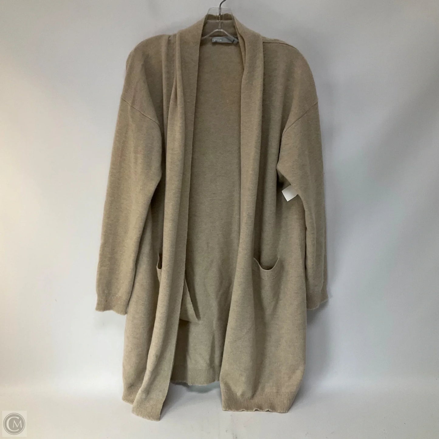 Sweater Cardigan By Vince In Tan, Size: M