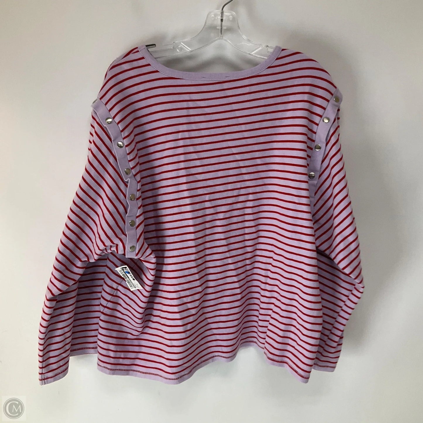 Top Long Sleeve By Anthropologie In Purple, Size: Xl