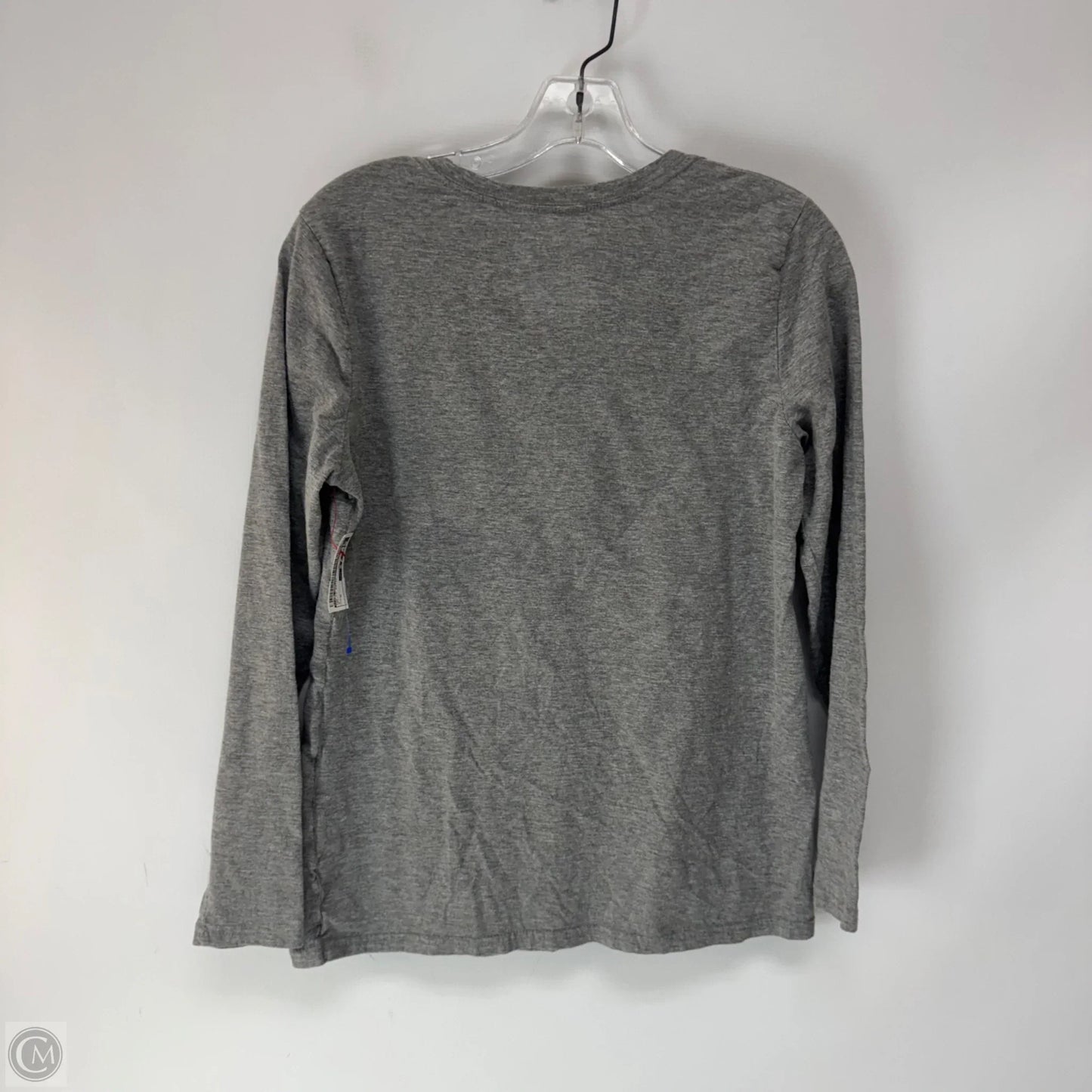 Top Long Sleeve Basic By Time And Tru In Grey, Size: M