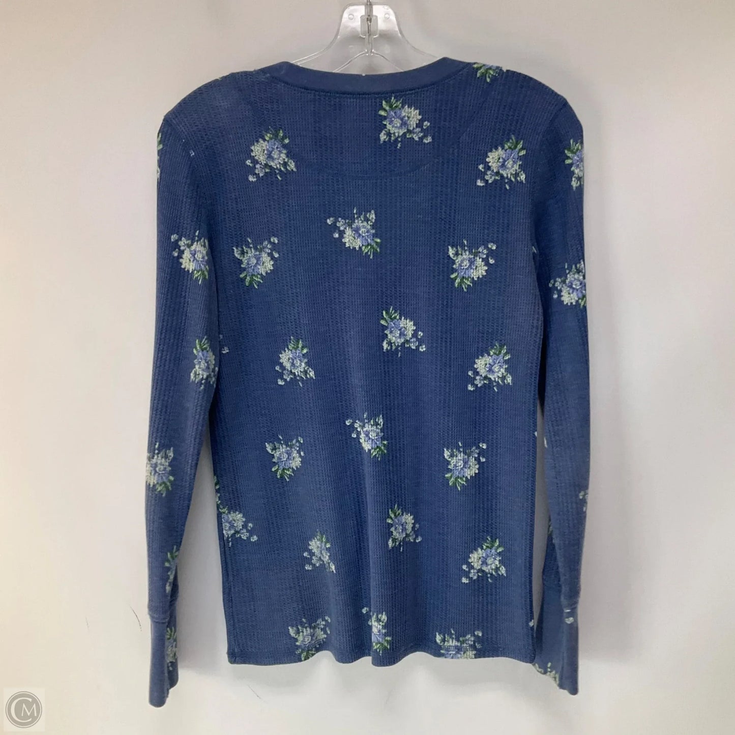 Top Long Sleeve By Aerie In Blue, Size: S