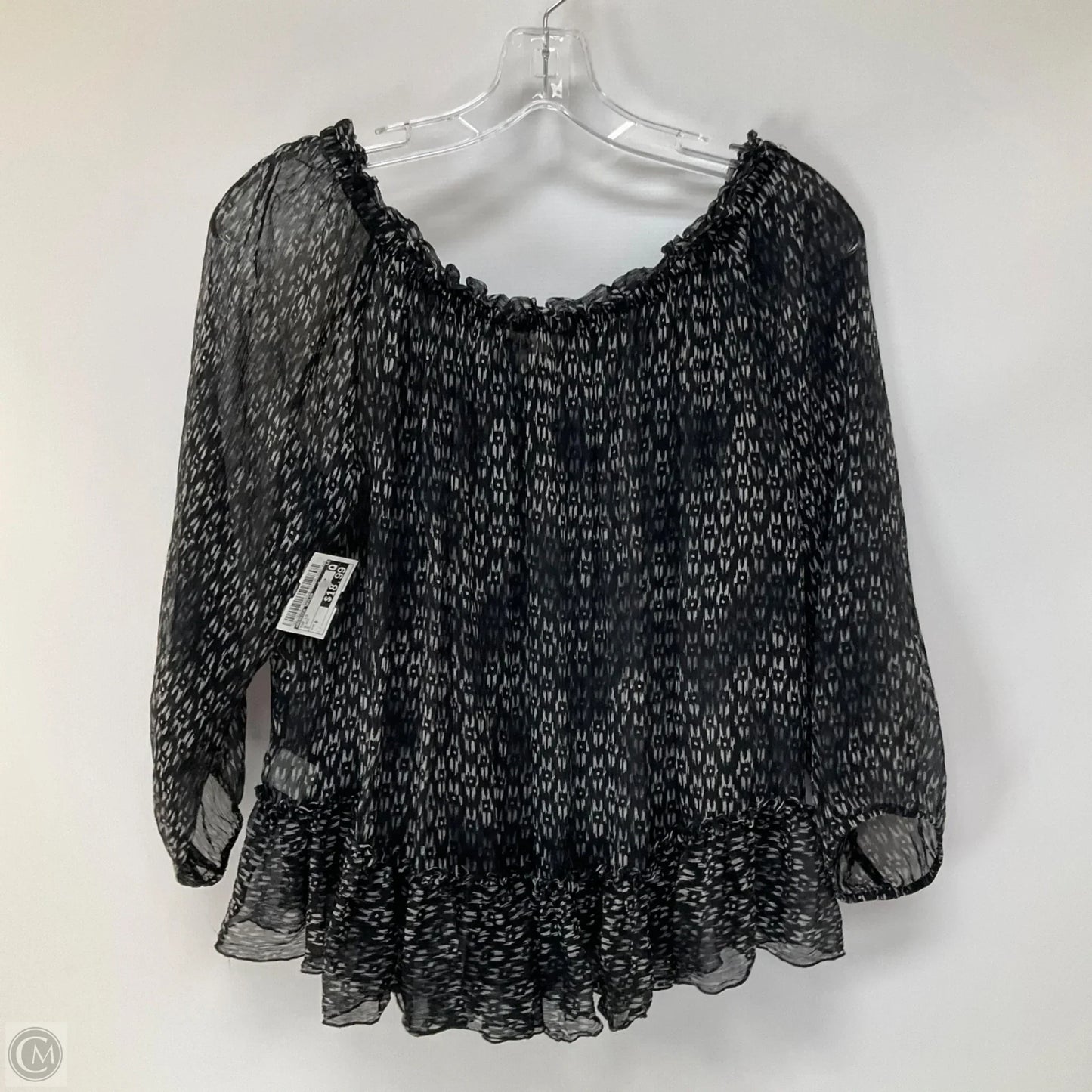 Top Long Sleeve By Rebecca Taylor In Black, Size: 8