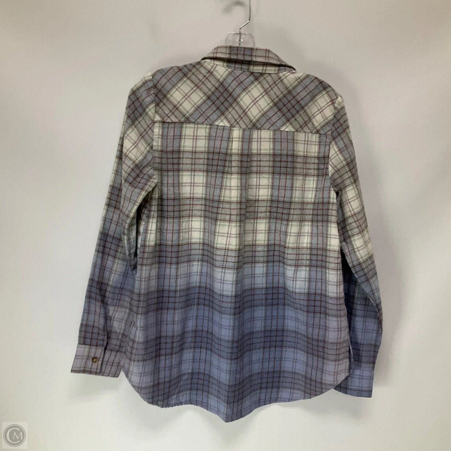 Top Long Sleeve By Cmc In Plaid Pattern, Size: S