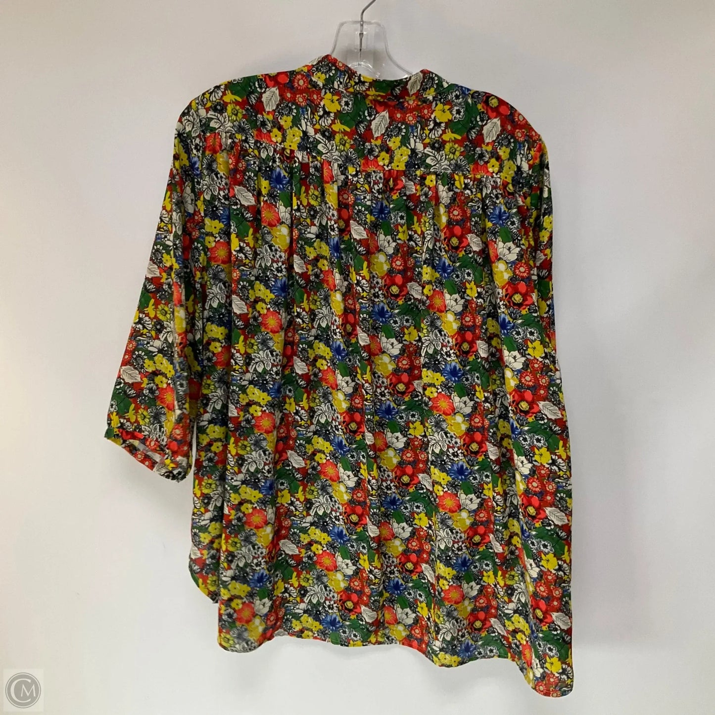 Top Long Sleeve Designer By Rebecca Minkoff In Floral Print, Size: L