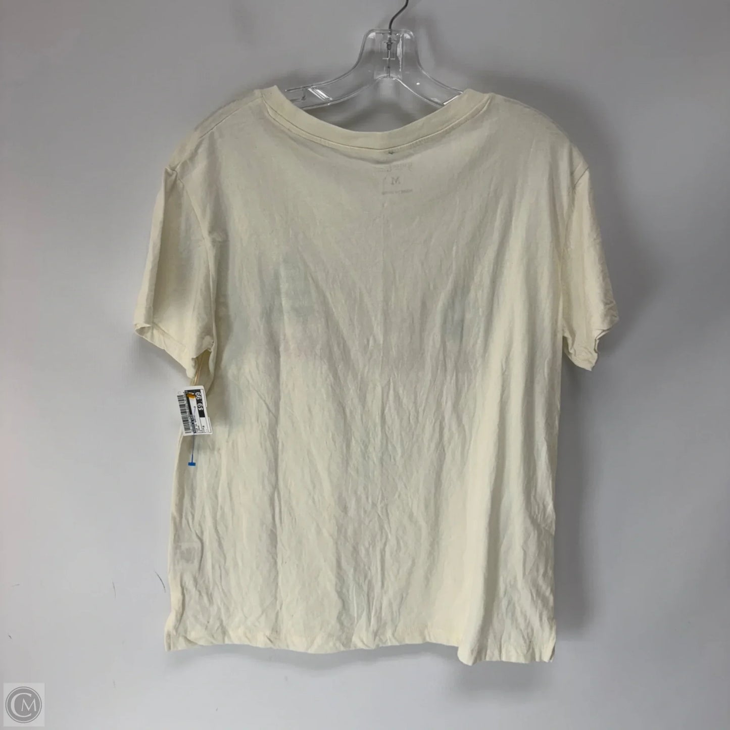Top Short Sleeve Basic By Grace & Lace In Cream, Size: M
