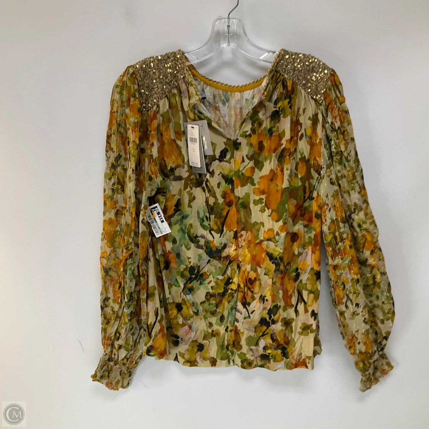 Top Long Sleeve By Blank London In Multi-colored, Size: S