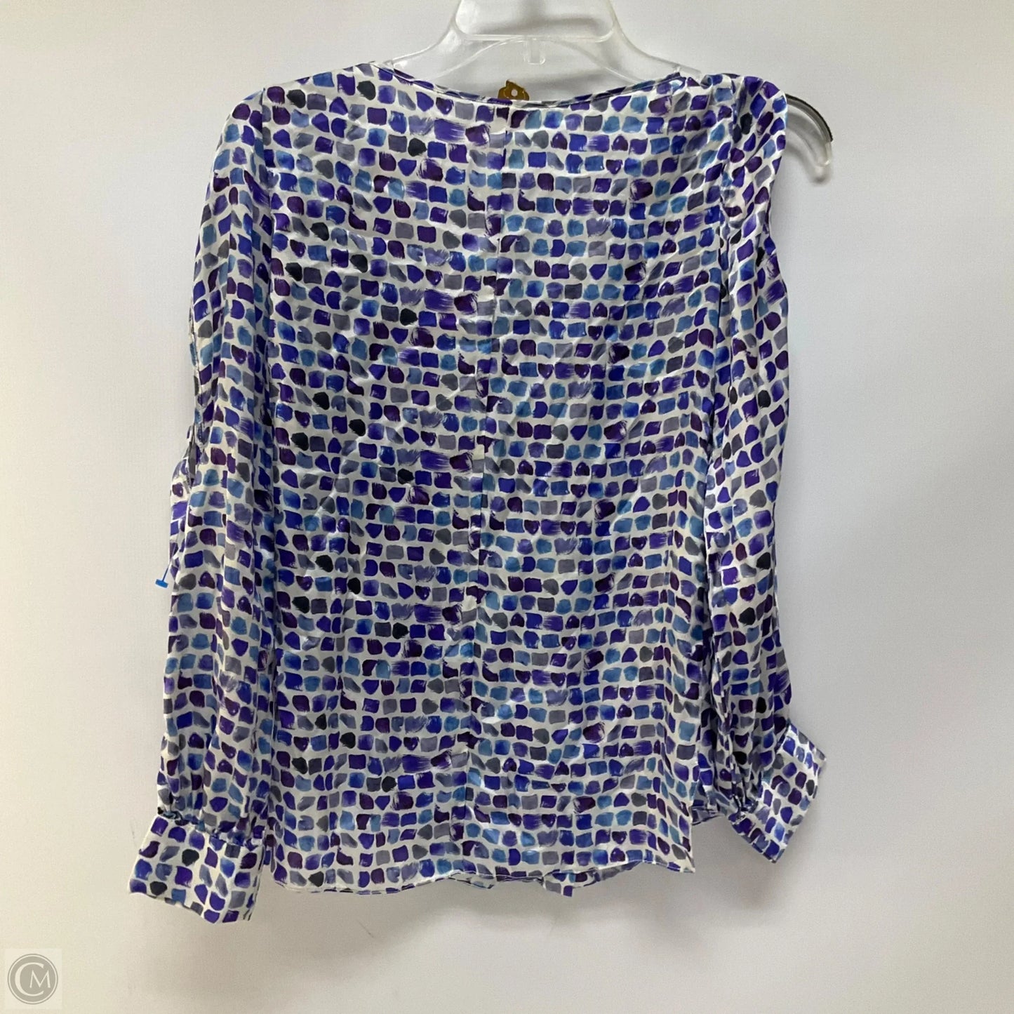 Top Long Sleeve By Farm Rio In Blue & Purple, Size: S