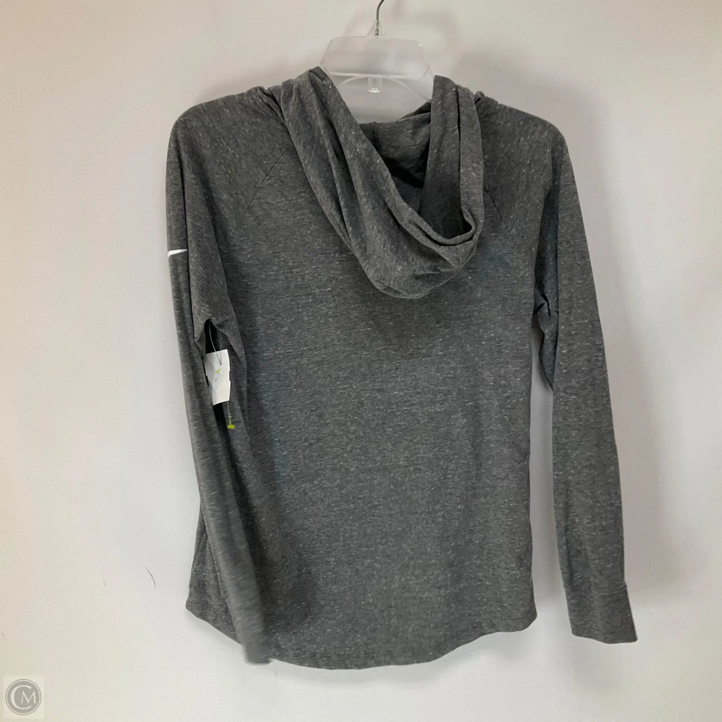 Athletic Top Long Sleeve Collar By Nfl In Grey, Size: M