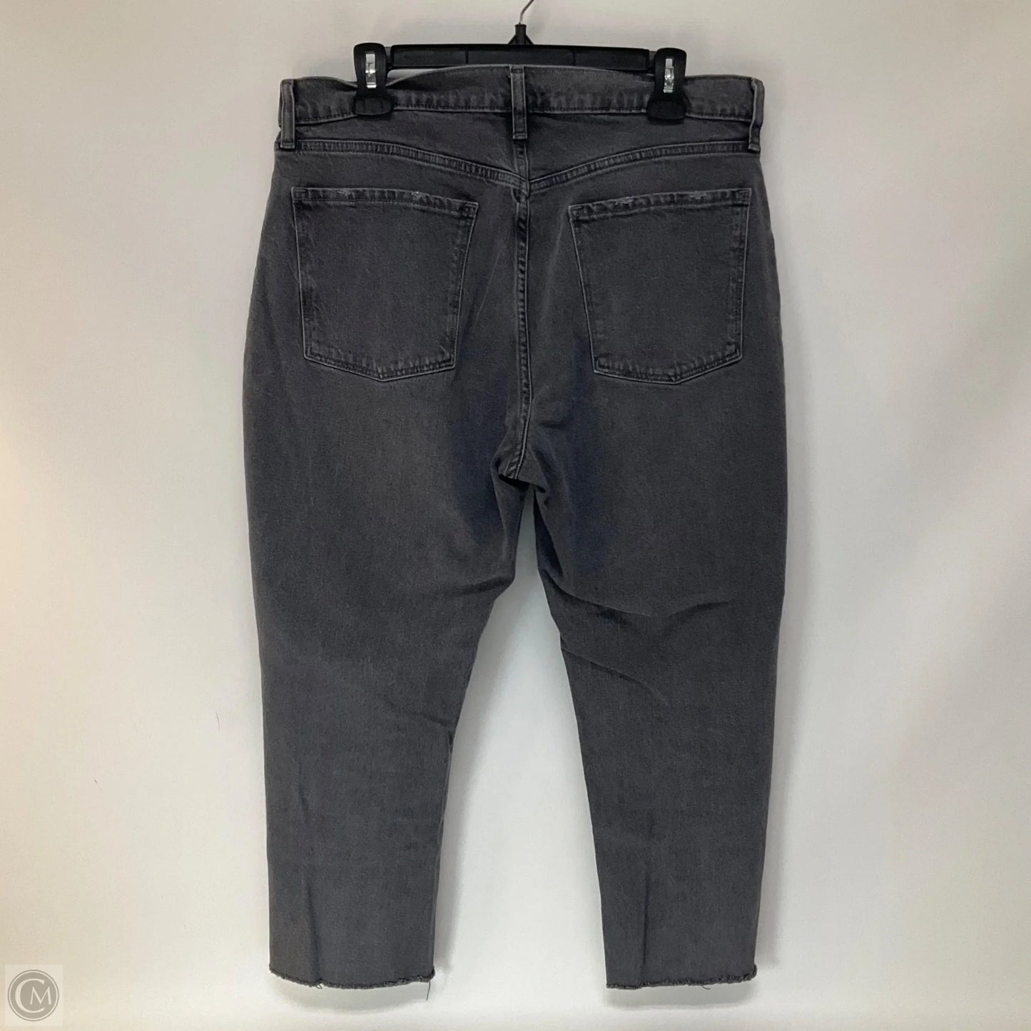 Jeans Straight By Old Navy In Black Denim, Size: 12