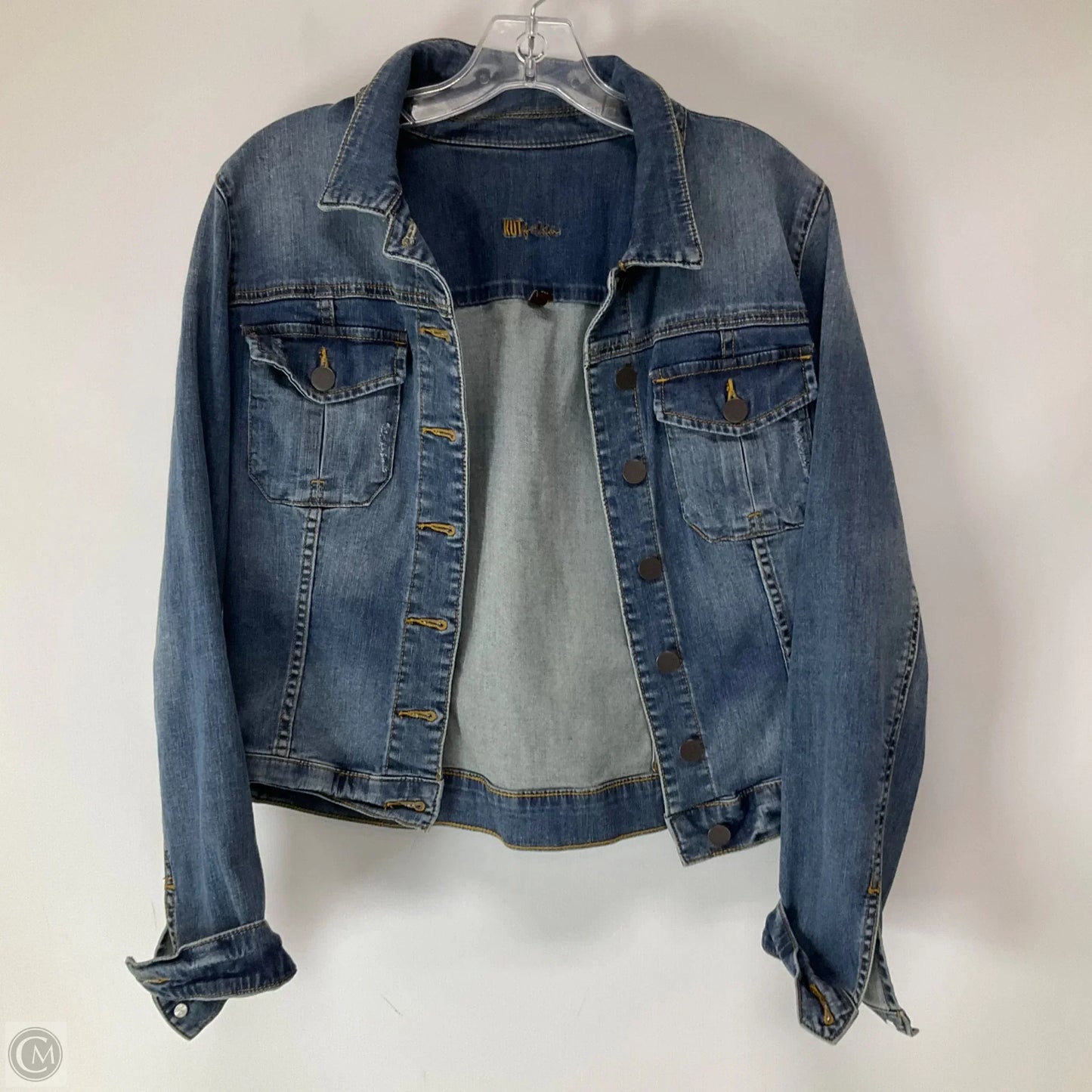 Jacket Denim By Kut In Blue Denim, Size: M