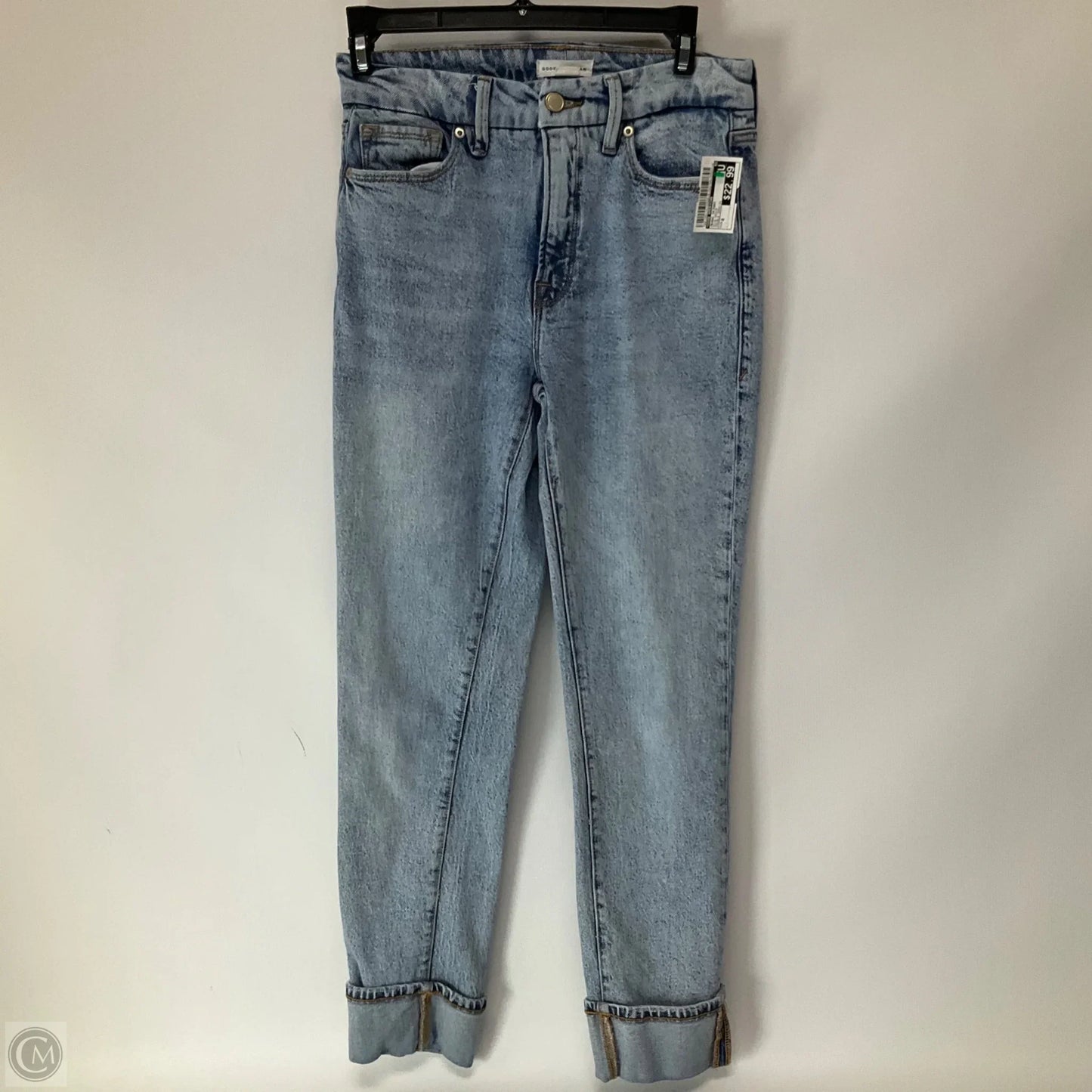 Jeans Skinny By Good American In Blue Denim, Size: 0