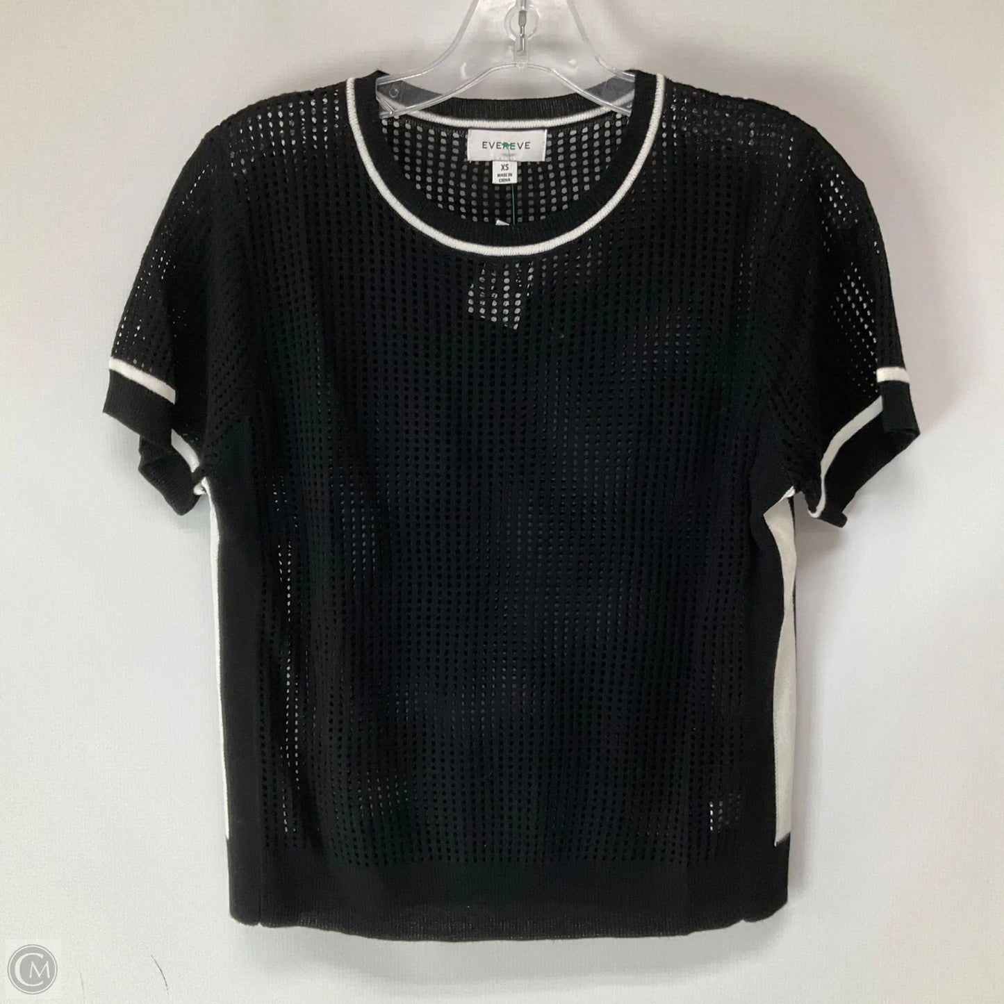 Top Short Sleeve By Evereve In Black, Size: Xs