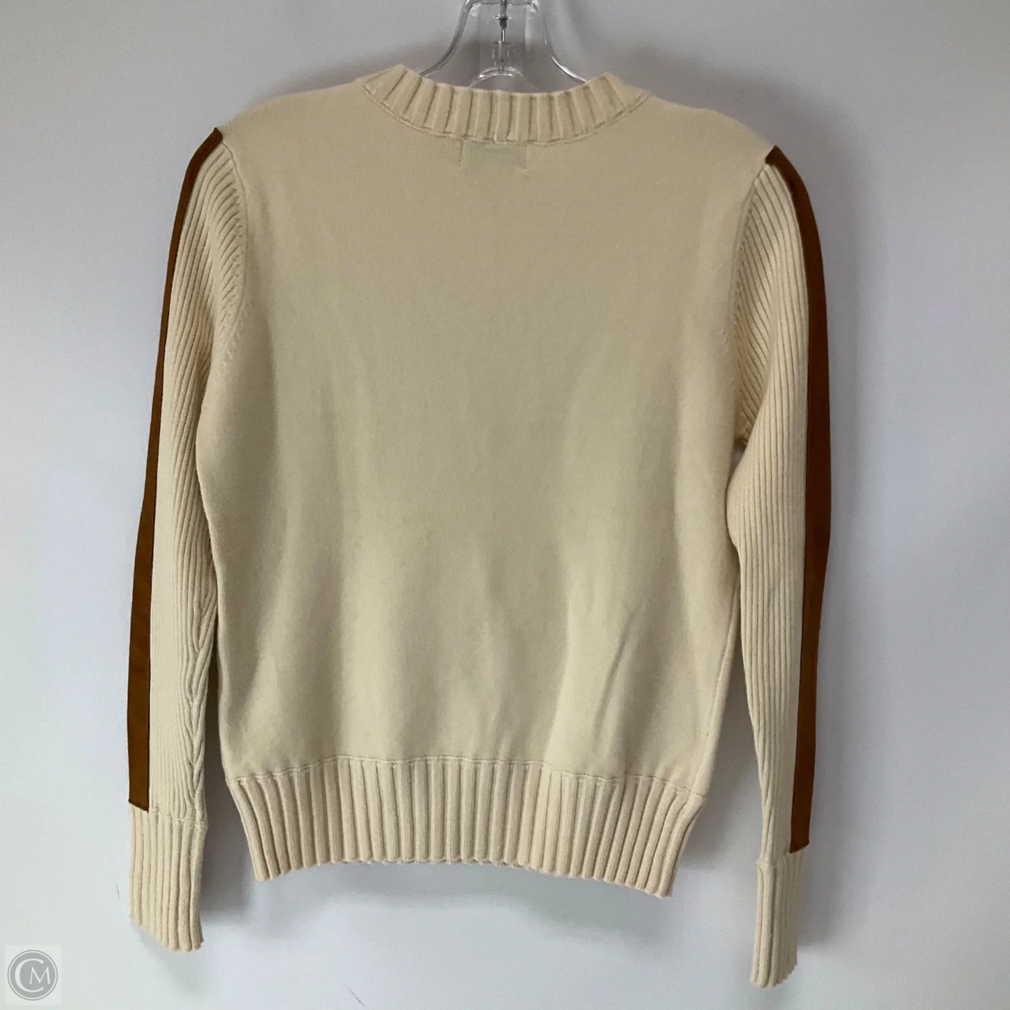 Top Long Sleeve By Evereve In Tan, Size: S