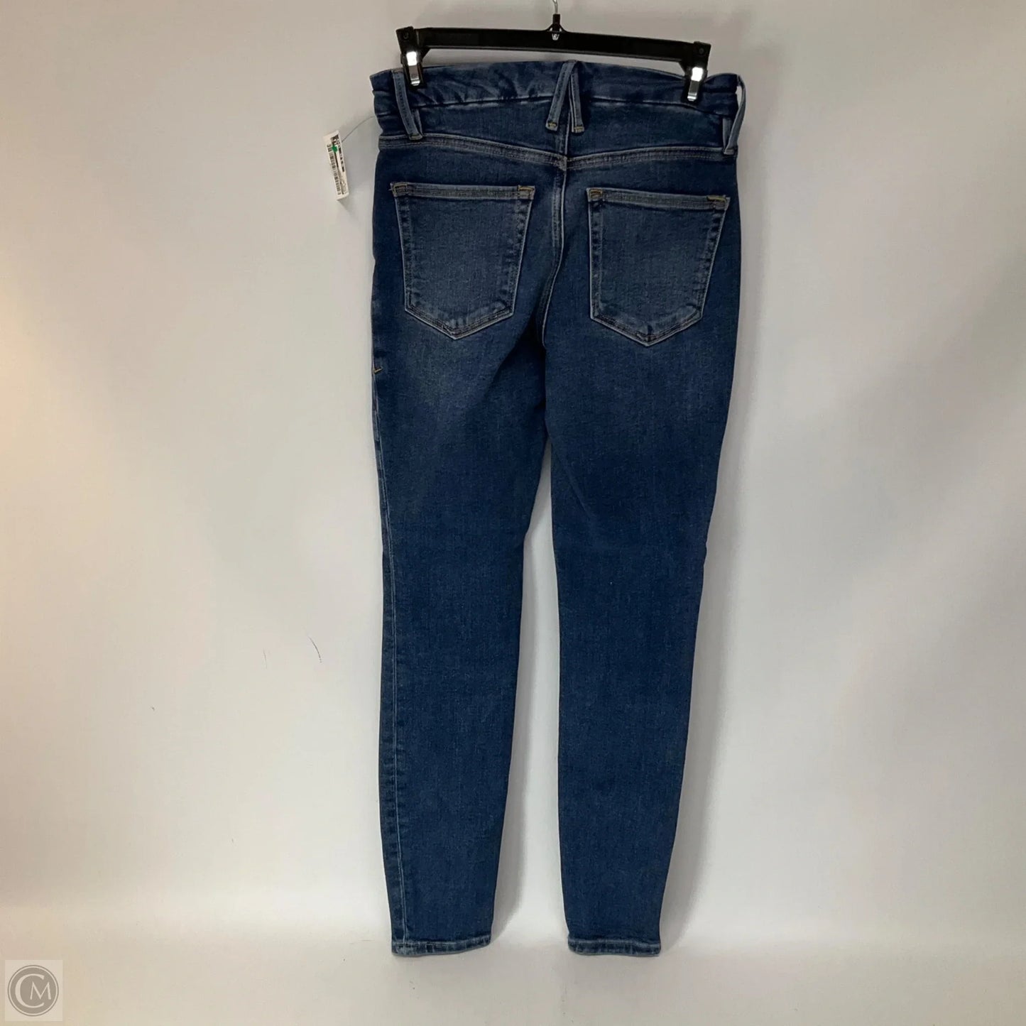 Jeans Skinny By Good American In Blue Denim, Size: 0