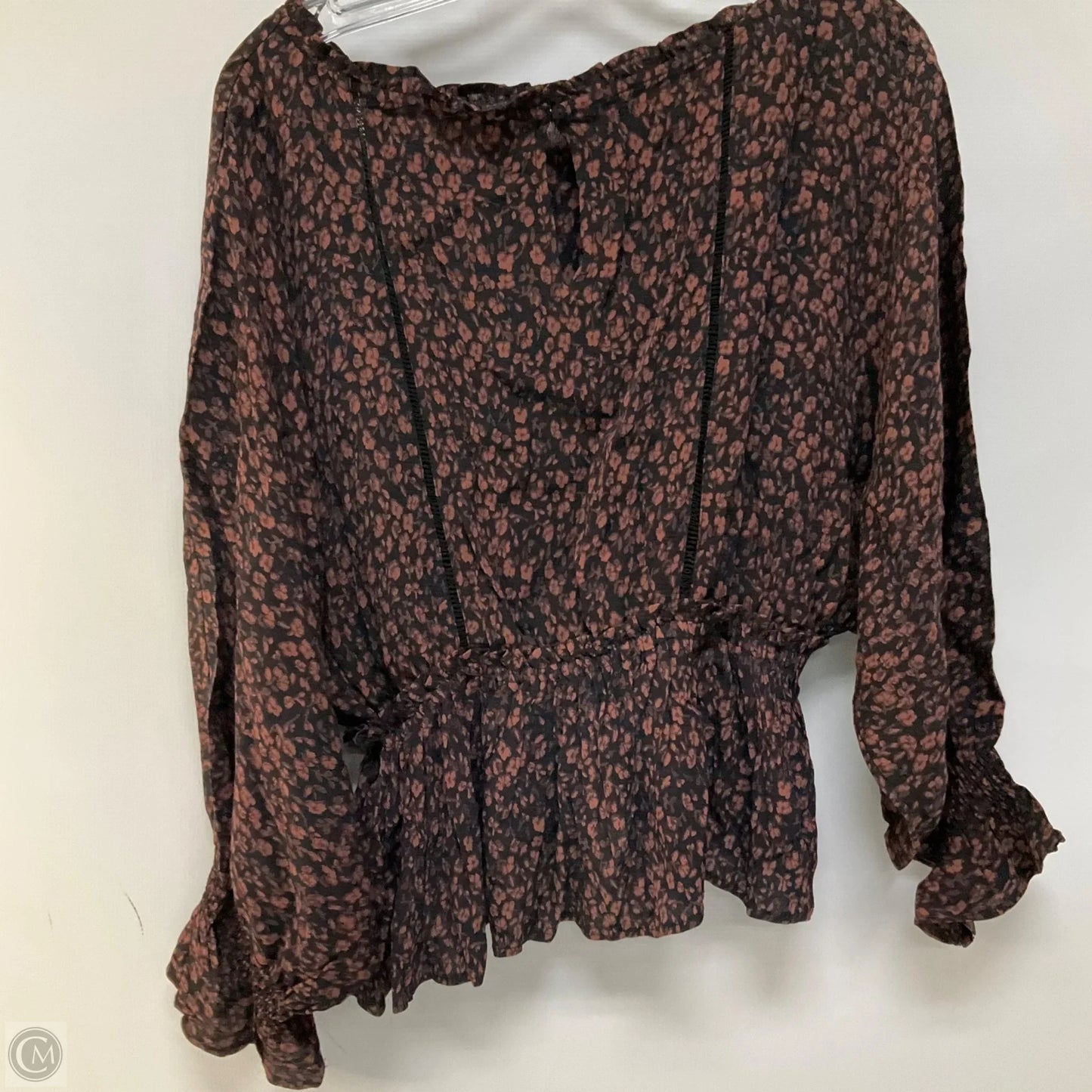 Top Long Sleeve By Anthropologie In Black, Size: Xs
