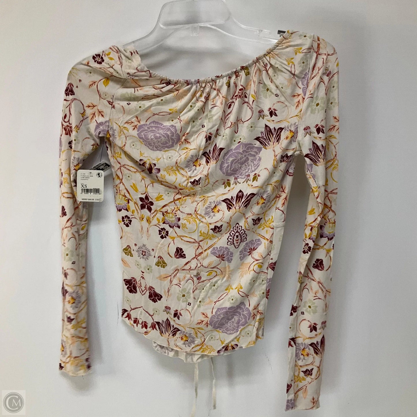 Top Long Sleeve By Free People In Multi-colored, Size: Xs
