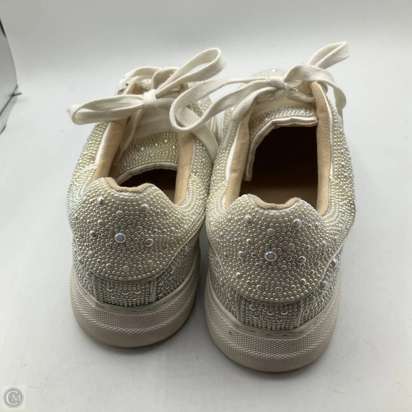Shoes Sneakers By Betsey Johnson In Cream, Size: 8