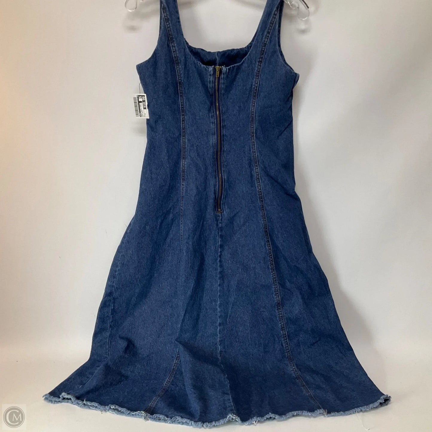 Dress Casual Midi By Joie In Blue Denim, Size: M