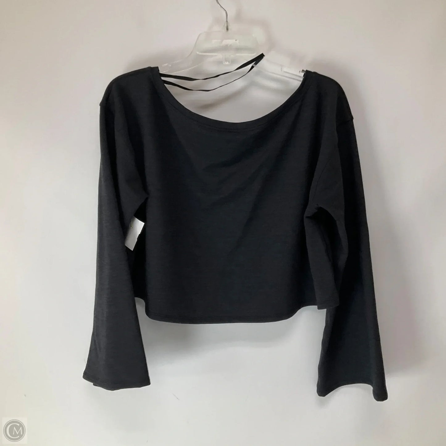 Athletic Top Long Sleeve Crewneck By Lululemon In Black, Size: M