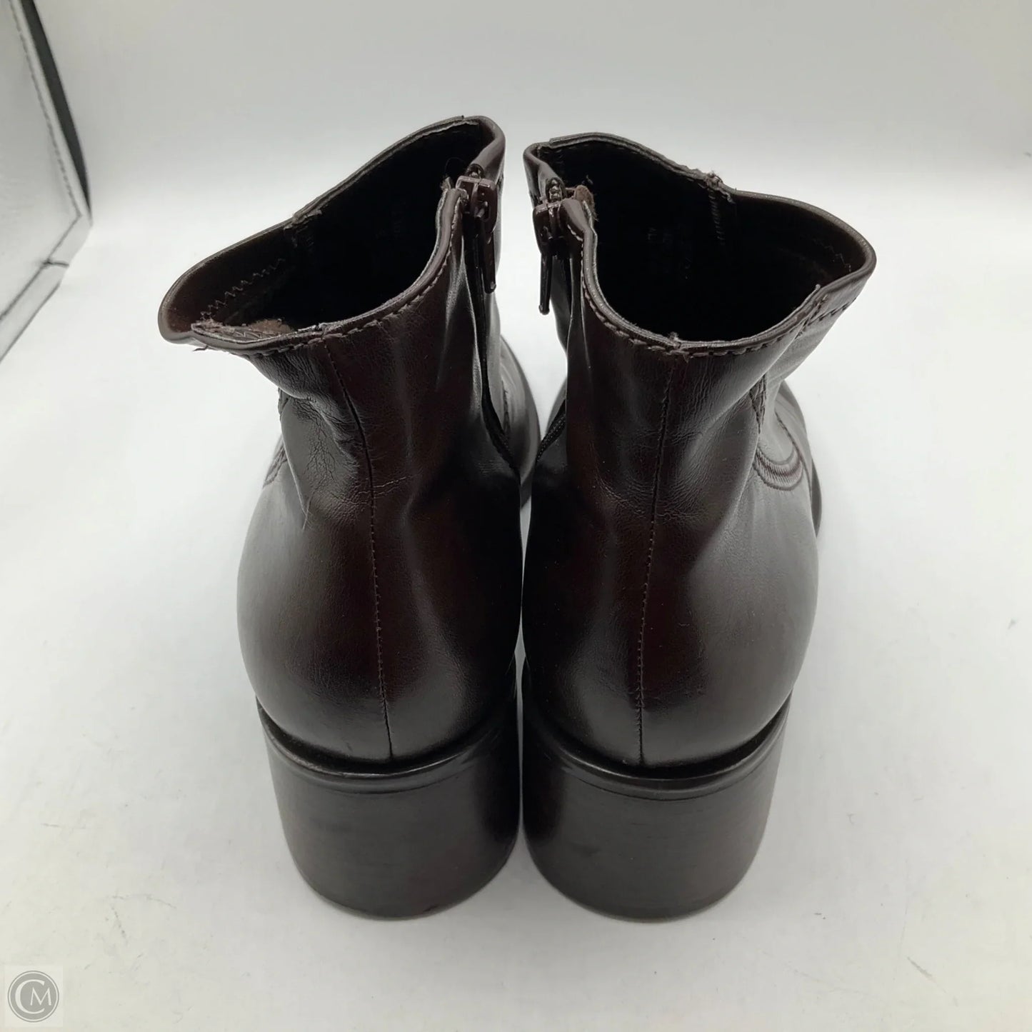 Boots Ankle Heels By Franco Sarto In Brown, Size: 8