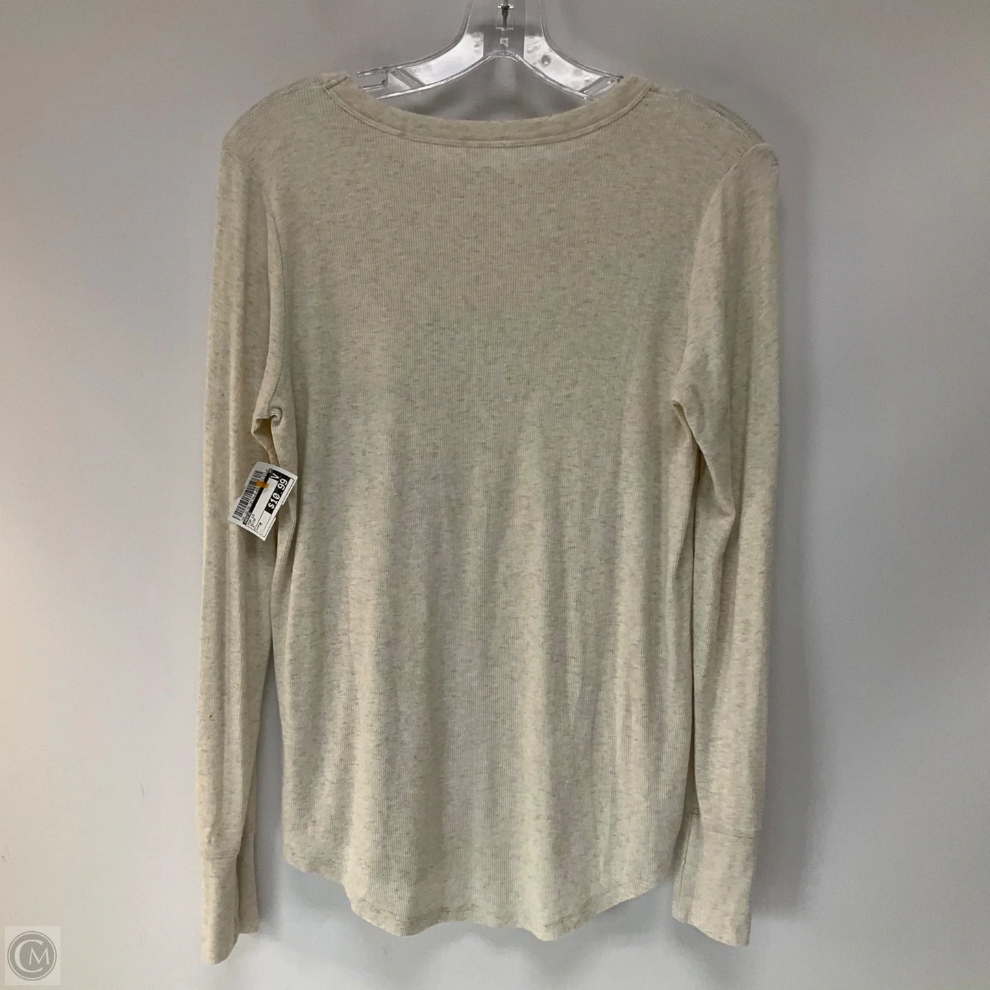 Top Long Sleeve By Aerie In Beige, Size: M