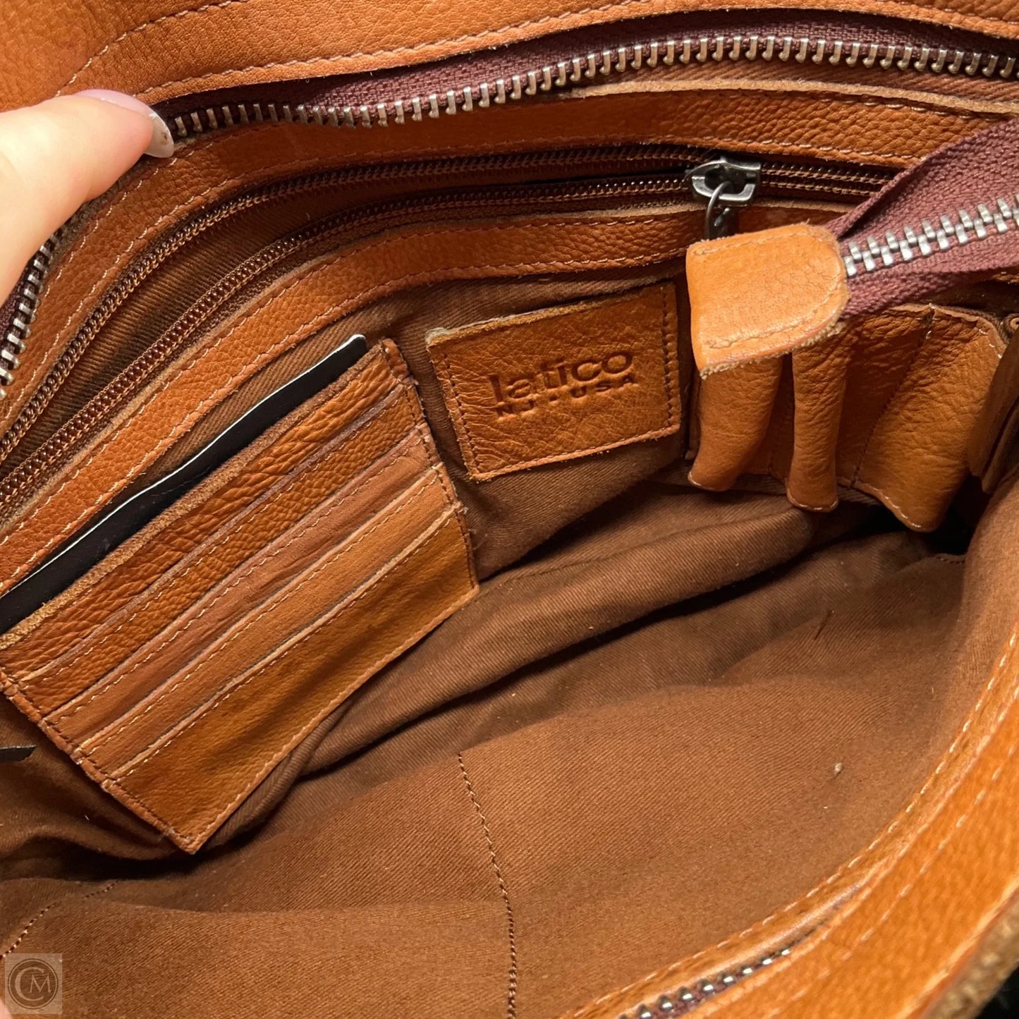 Crossbody Leather By Cma, Size: Medium