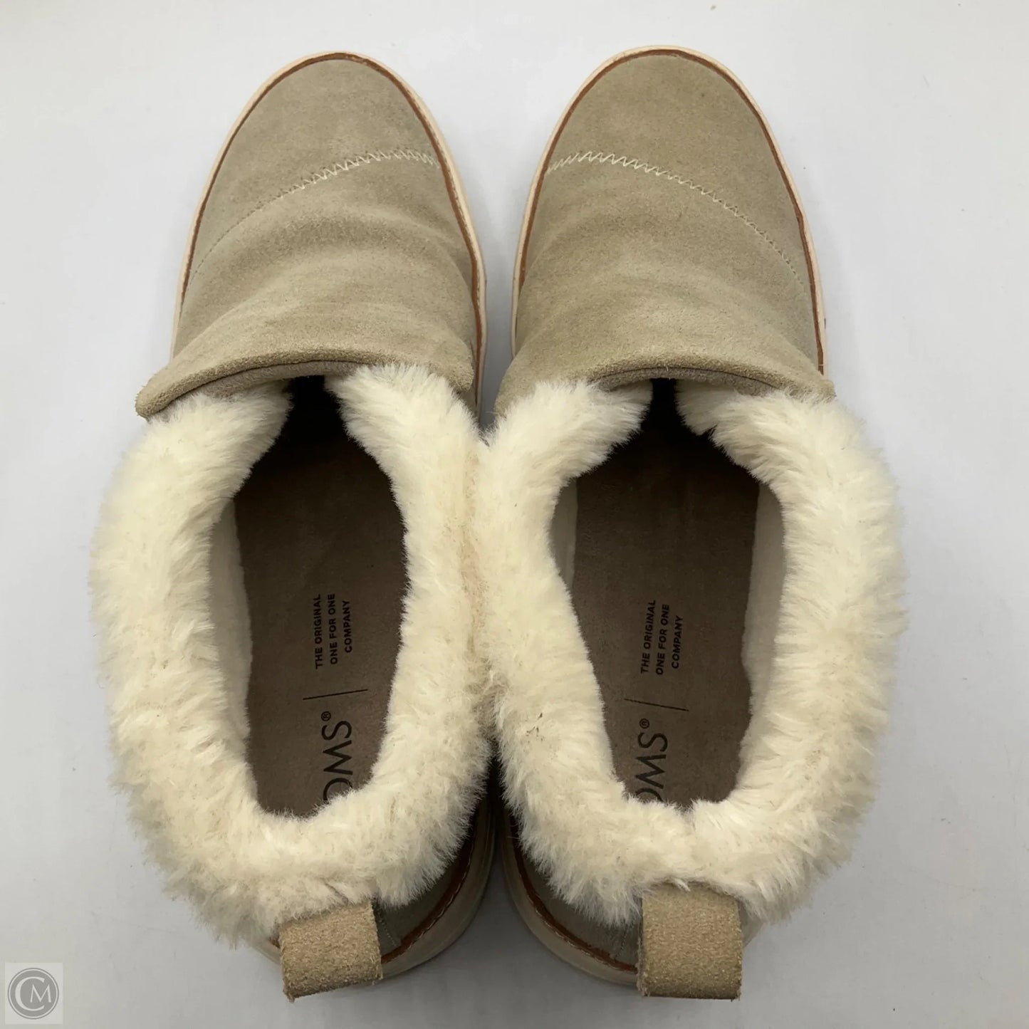 Boots Ankle Flats By Toms In Beige, Size: 10