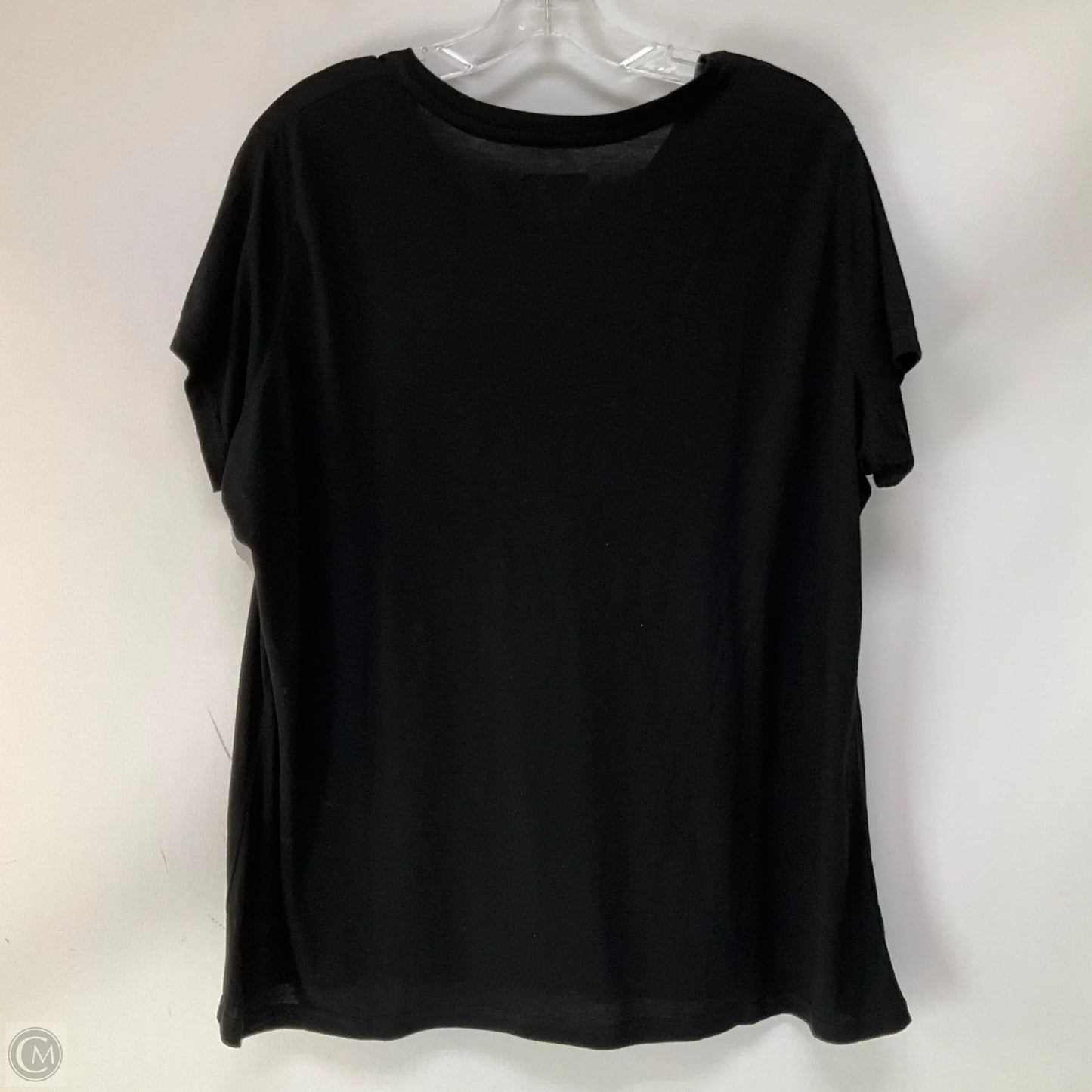 Athletic Top Short Sleeve By Nfl In Black & Orange, Size: 3x