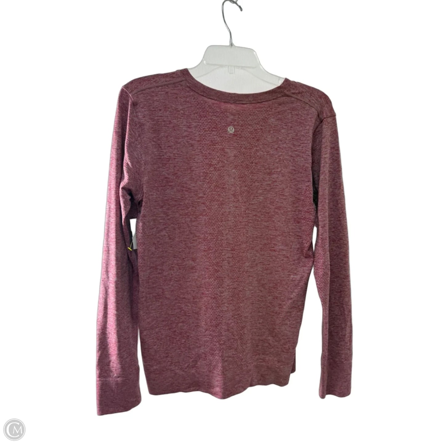 Athletic Top Long Sleeve Crewneck By Lululemon In Red, Size: 12
