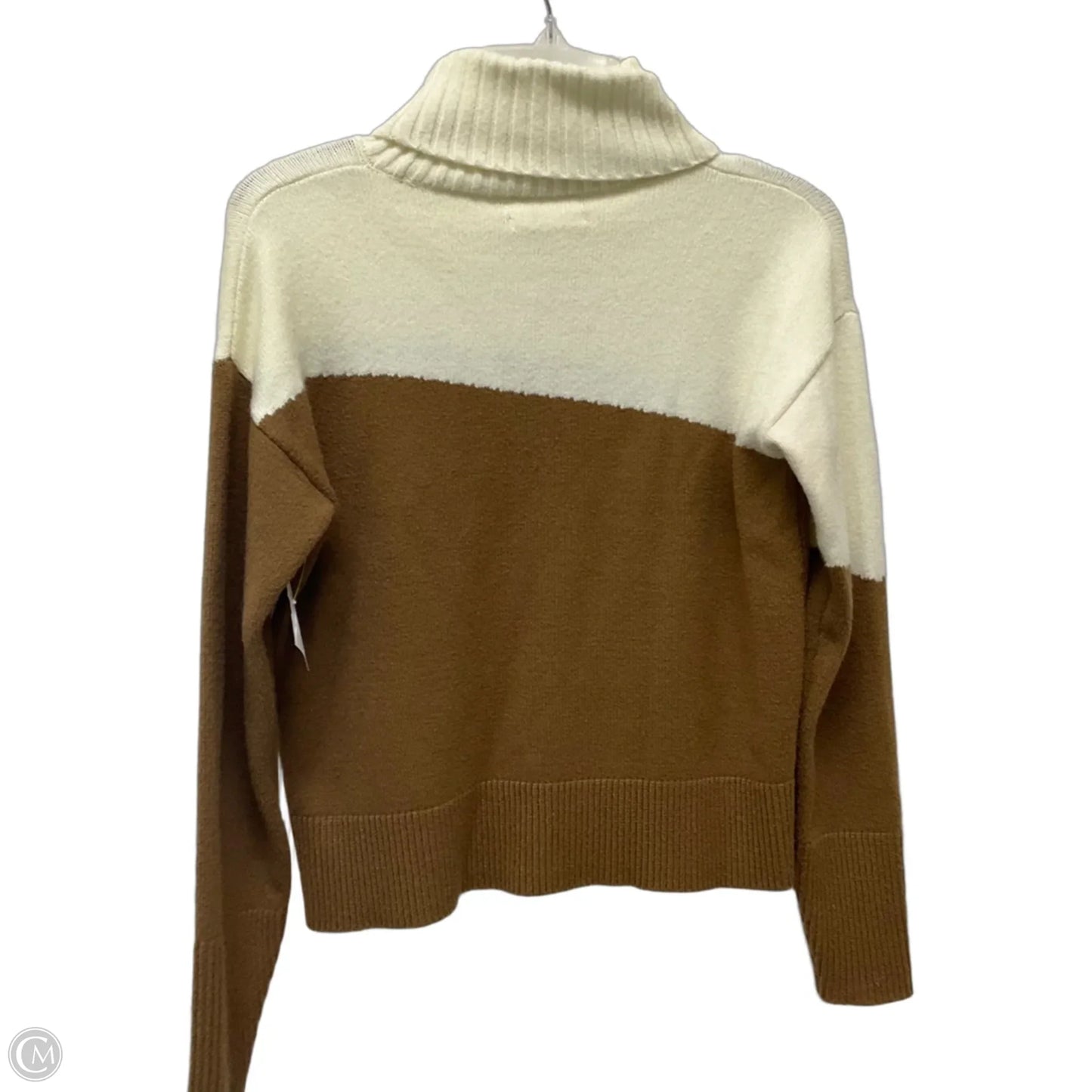 Sweater By Anthropologie In Brown & Cream, Size: Xxs