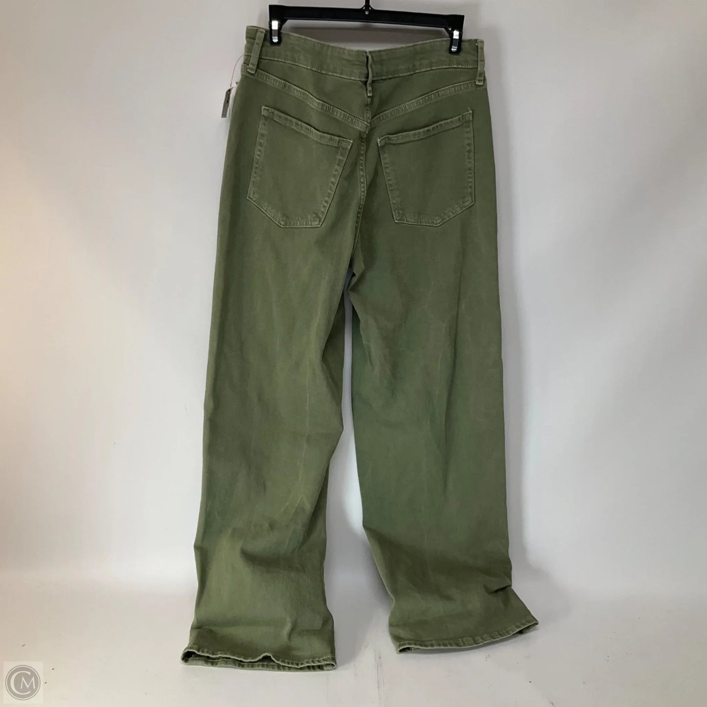 Jeans Wide Leg By Old Navy In Green Denim, Size: 4