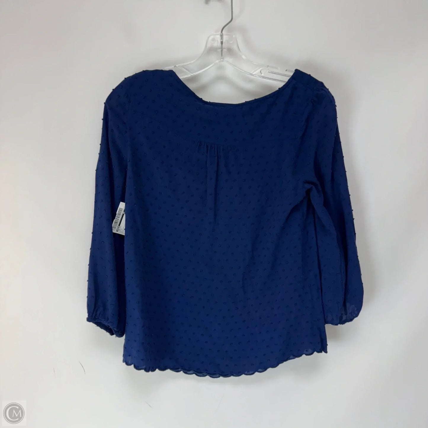 Top Long Sleeve By Maeve In Blue, Size: 4