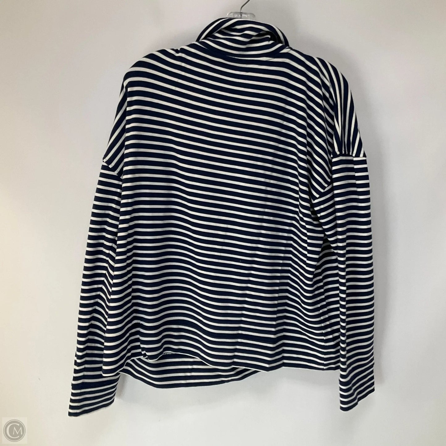 Athletic Top Long Sleeve Collar By Vineyard Vines In Striped Pattern, Size: Xl