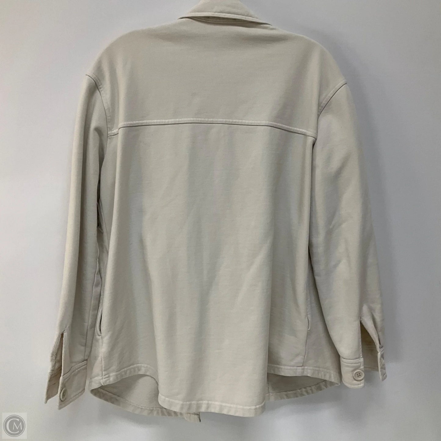 Jacket Shirt By Good American In White, Size: 0