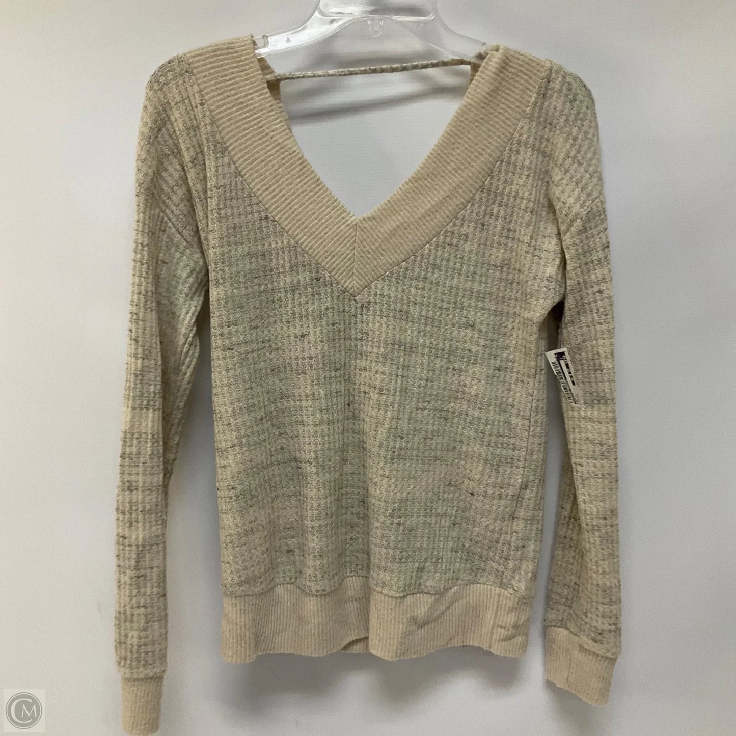 Top Long Sleeve By Peyton Jensen In Beige, Size: Xs