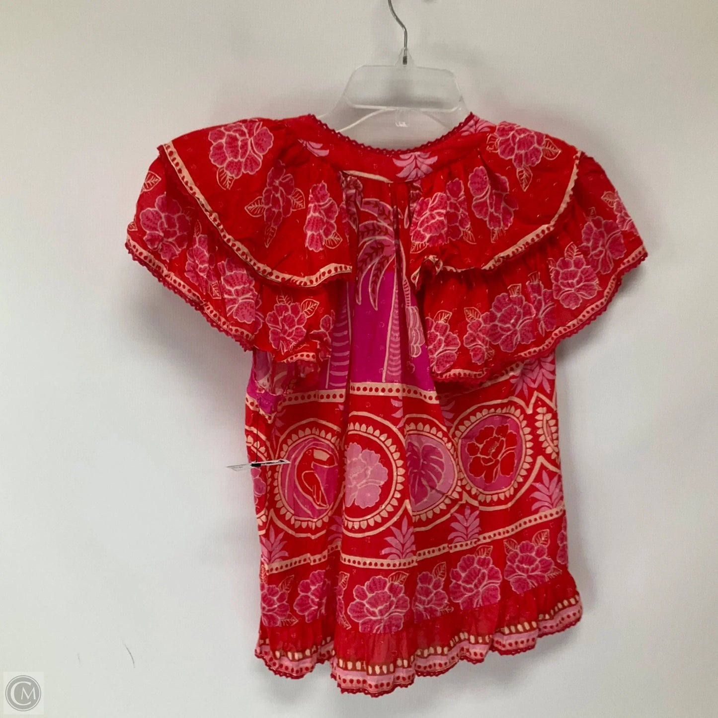 Top Sleeveless By Farm Rio In Pink & Red, Size: Xs