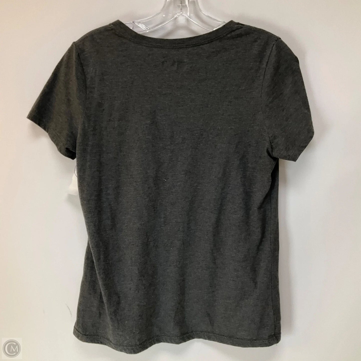 Athletic Top Short Sleeve By Nfl In Grey, Size: M