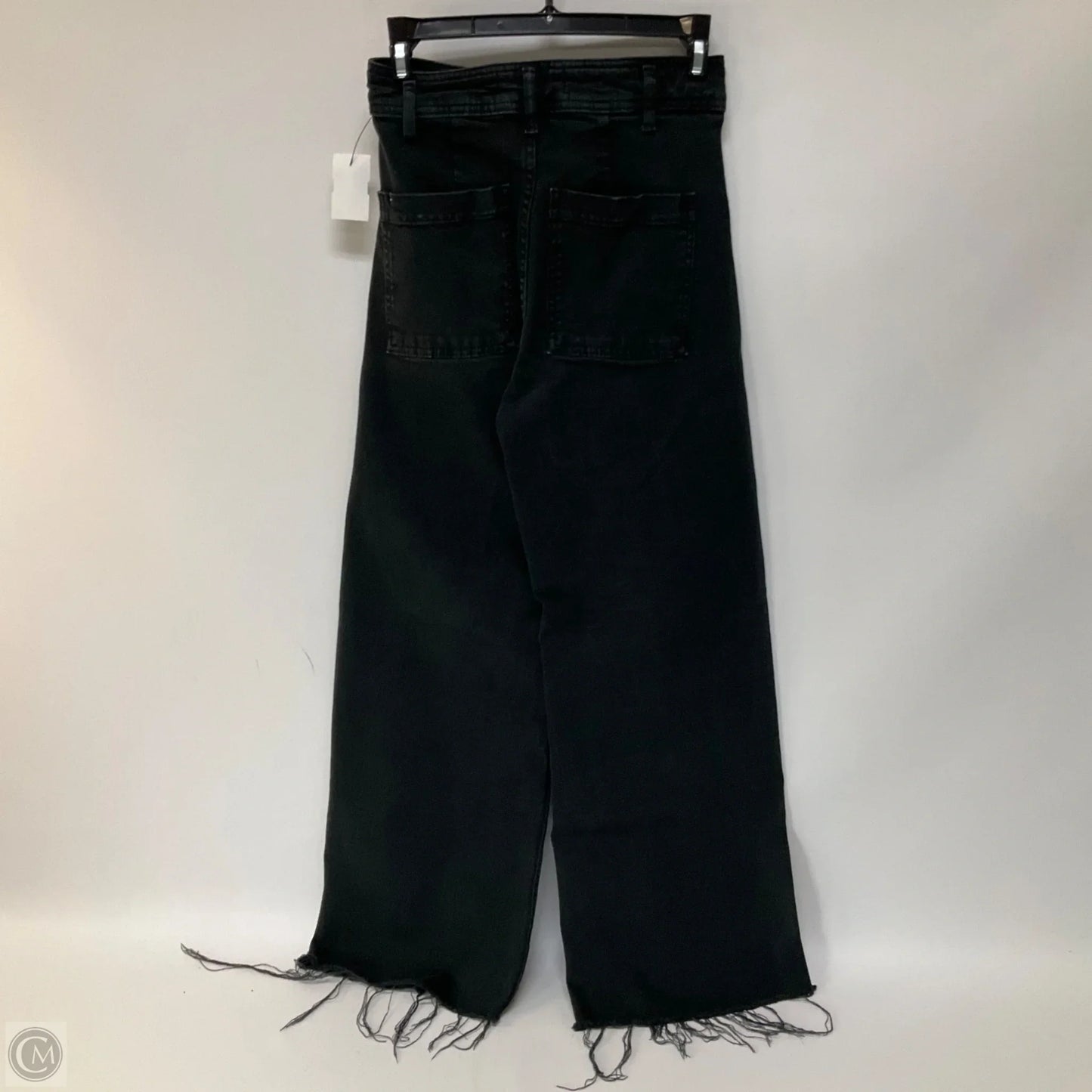 Pants Wide Leg By Zara In Black Denim, Size: 2